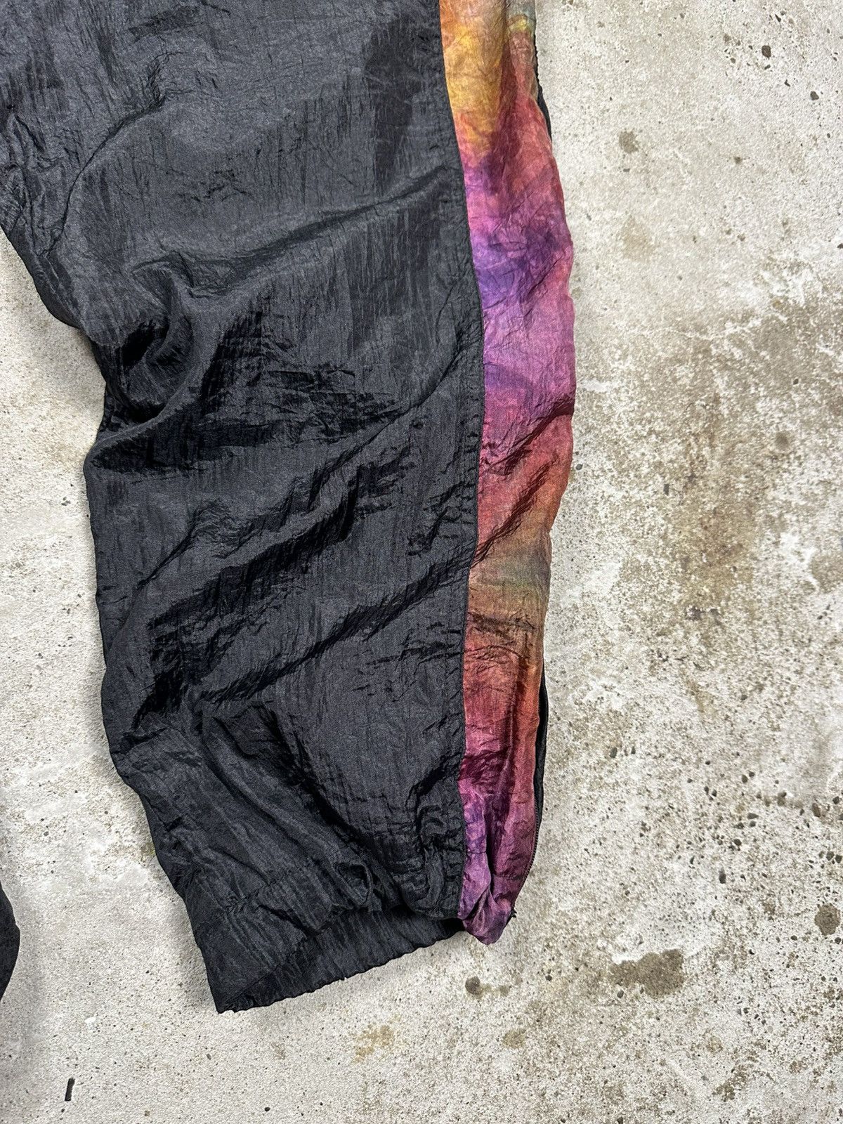Sergio Tacchini Vintage 90s Sergio Tacchini Black Baggy Track Pants Taped Size US 34 / EU 50 - 4 Thumbnail