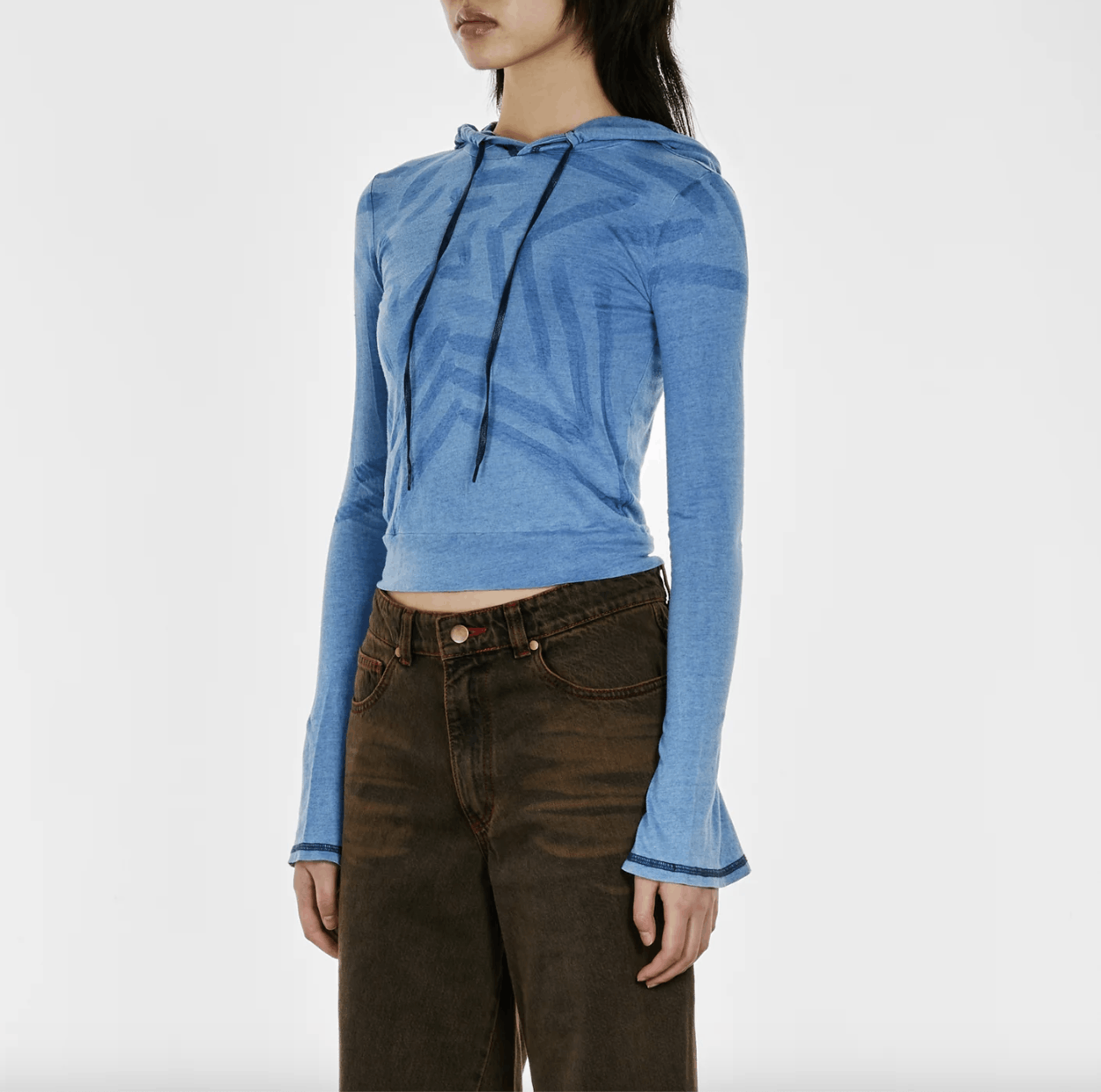 MASHA POPOVA Masha Popova light blue star hooded T-shirt Size M / US 6-8 / IT 42-44 - 3 Thumbnail