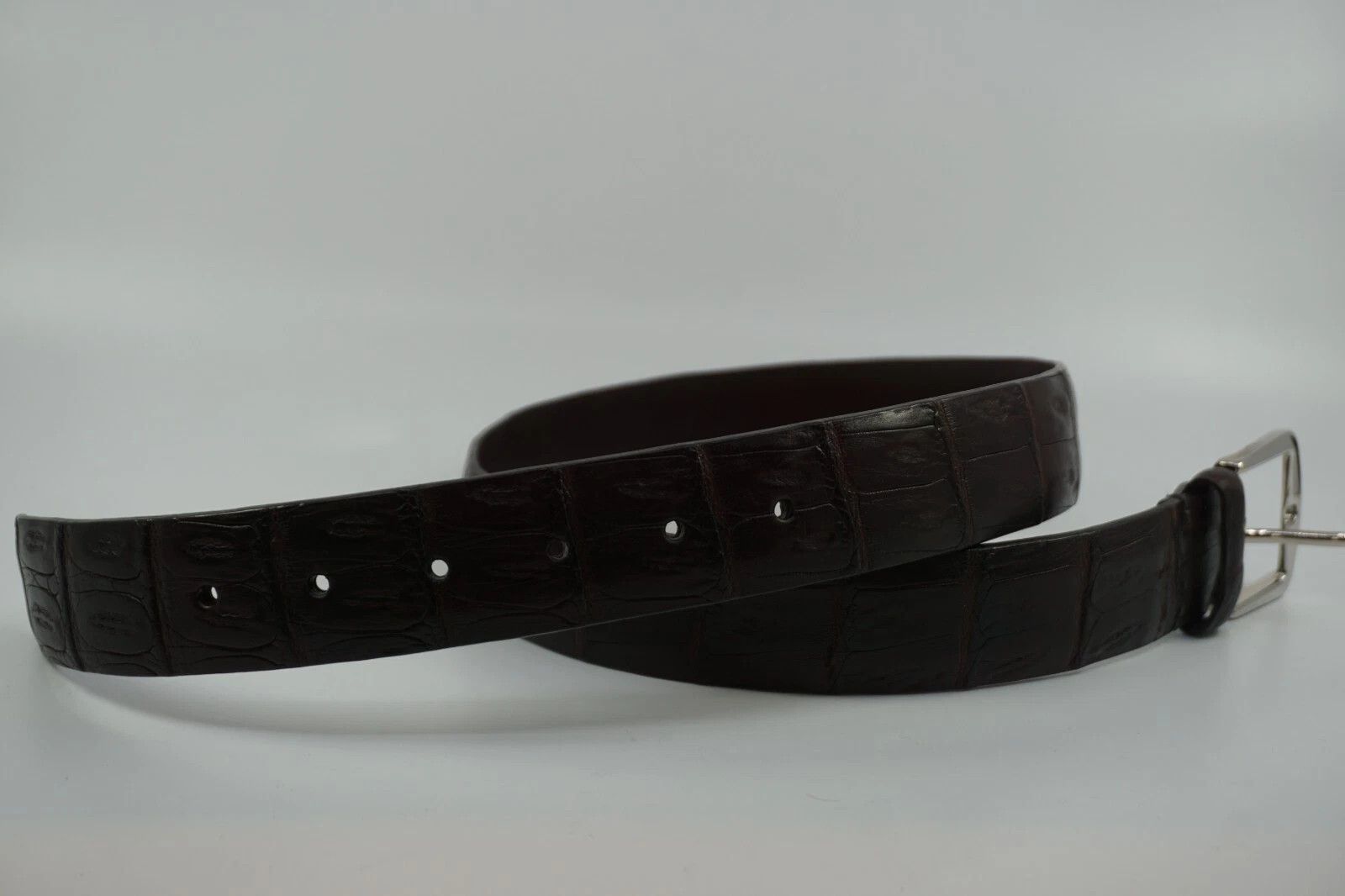 Loro Piana New Loro Piana Leather Belt Dark Brown 75 cm / 30" Size ONE SIZE - 3 Thumbnail