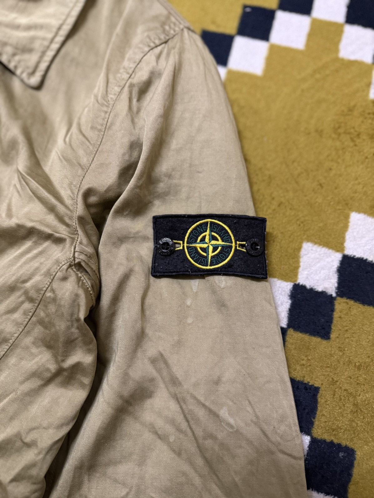 Stone Island 💸Last Drop💸Vintage Archive Stone Island Raso Gommato Size US M / EU 48-50 / 2 - 5 Thumbnail