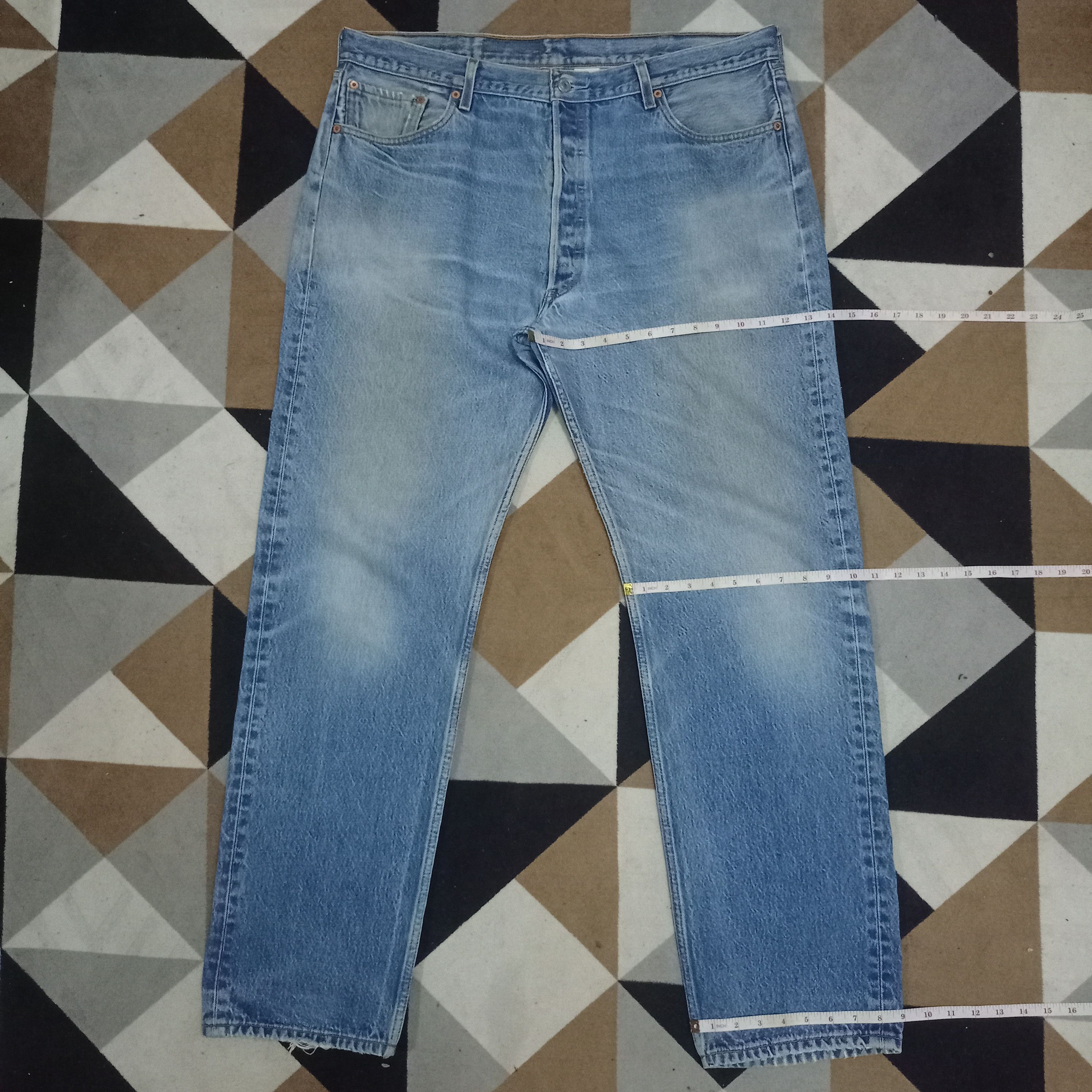 Levi's Vintage 90s Levis 501 Blue Wash Baggy Jeans Size US 40 / EU 56 - 10 Thumbnail