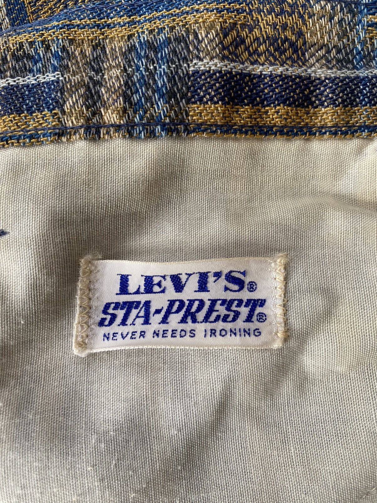 Levi's 70s Vintage Levis Big E sta prest talon zipper Size US 29 - 9 Thumbnail