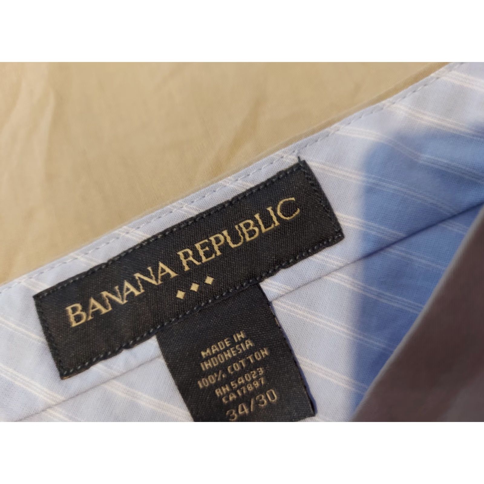 Banana Republic Banana Republic Pants Chino Flat Front 34x30 Cotton Beige Mens Trousers Slacks Straight Leg Dress Casual Formal Size US 34 / EU 50 - 4 Thumbnail