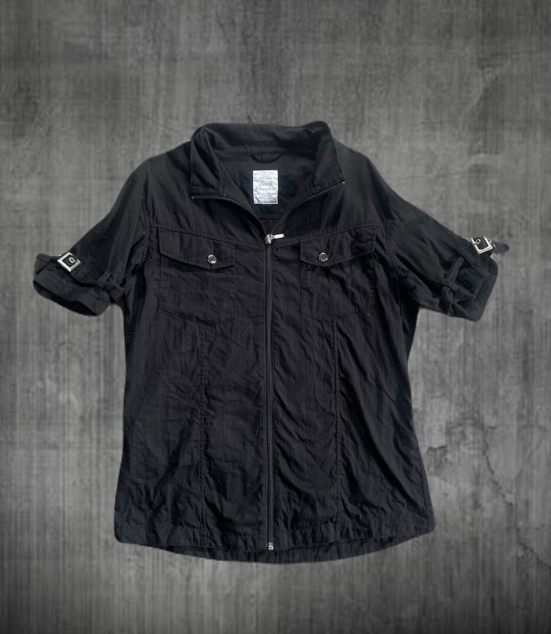 If Six Was Nine 2000s Japanese archive Vkei Gimmick Zip Up Belted Shirts Y2K Size US M / EU 48-50 / 2 - 1 Thumbnail
