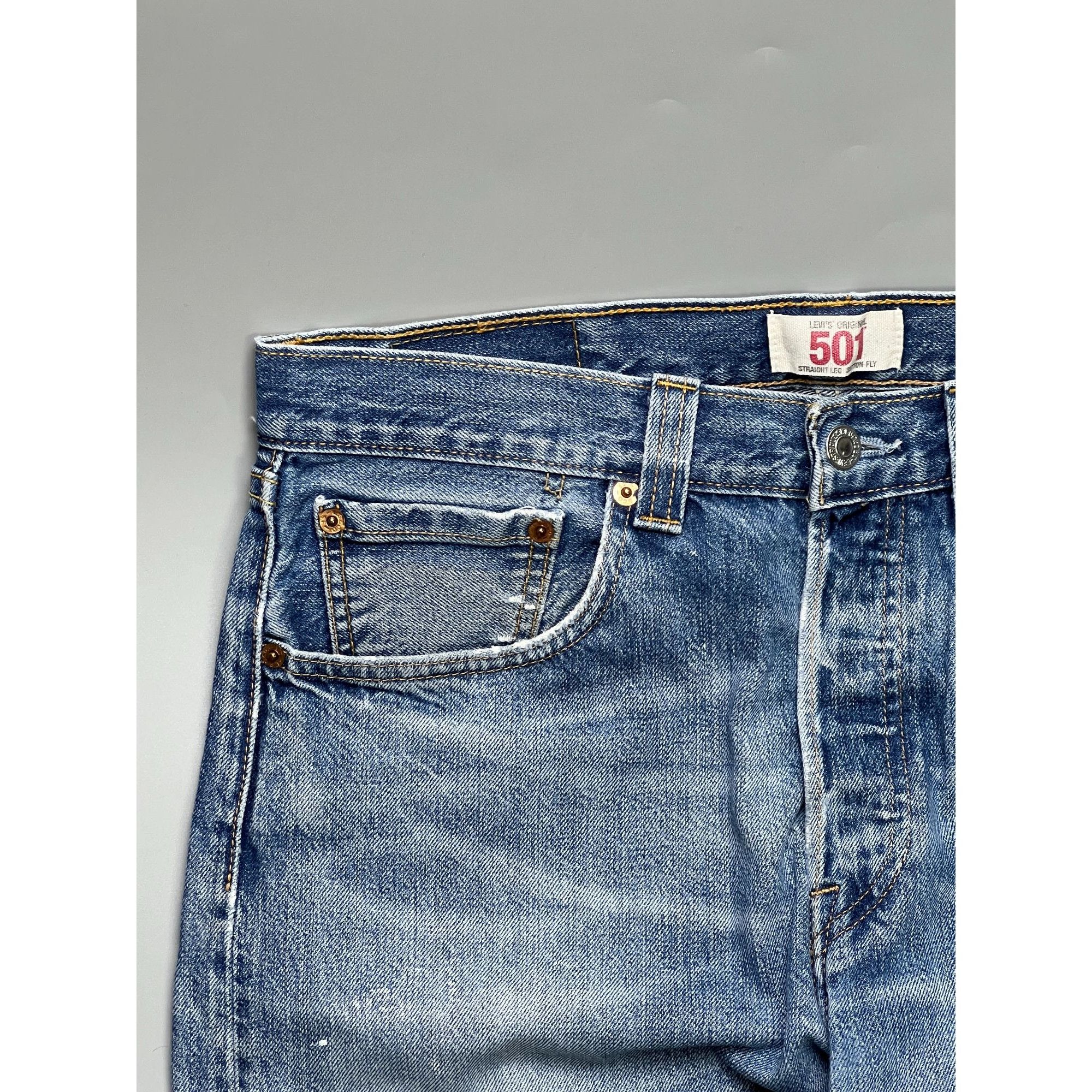 Levi's Levi’s 501 Distressed Denim Jeans Pants (Y1061) Size US 32 / EU 48 - 3 Thumbnail