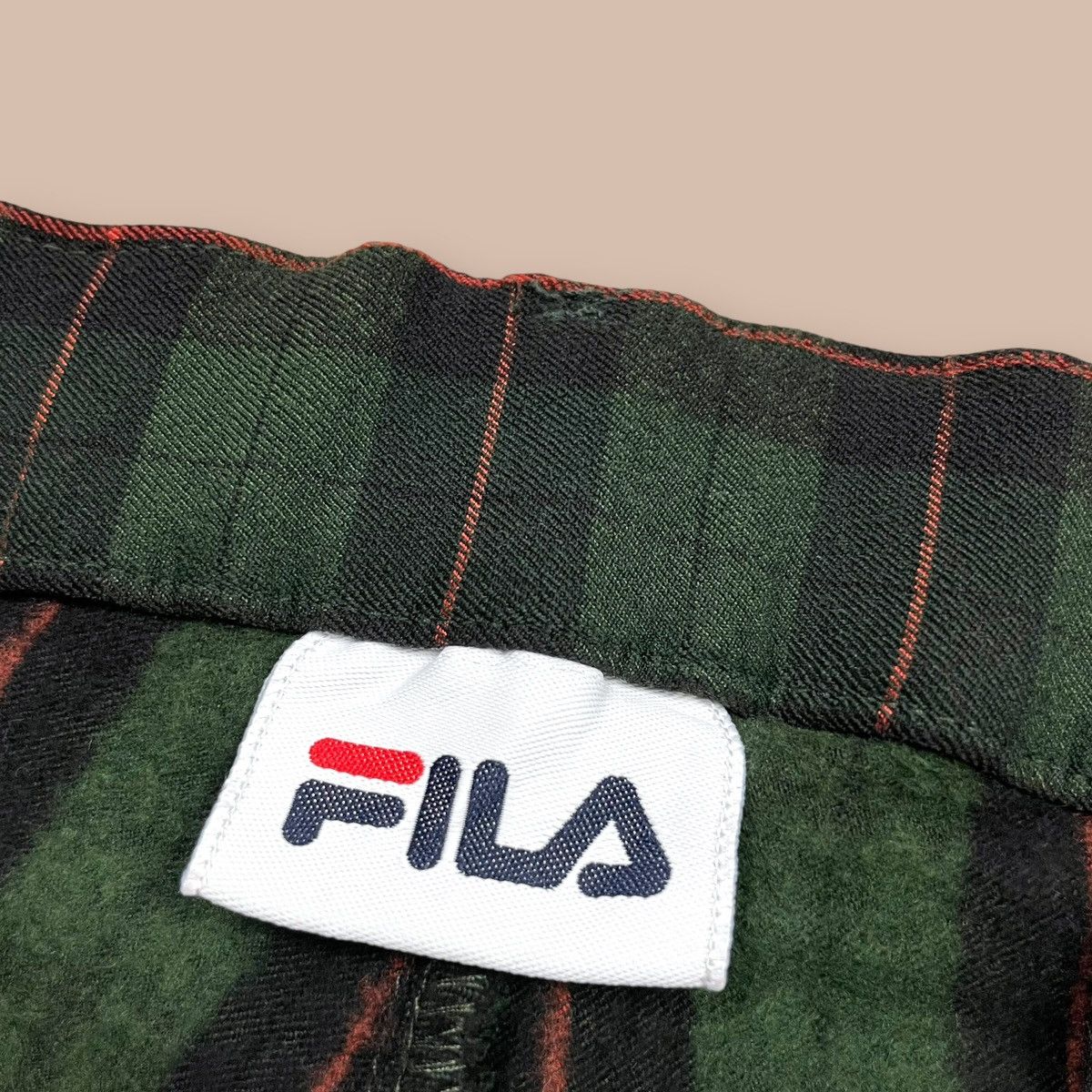 Fila FILA Biella Italia Green Plaid Trouser Pant Size US 34 / EU 50 - 10 Thumbnail