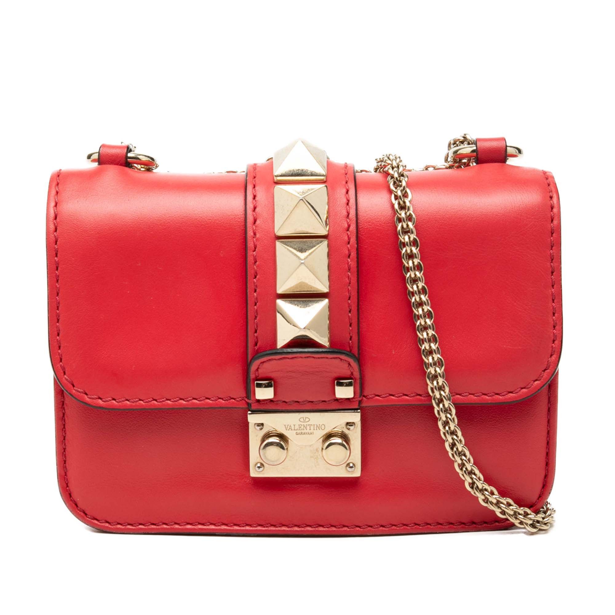 Valentino Leather Rockstud Glam Lock Crossbody Size ONE SIZE - 1 Thumbnail