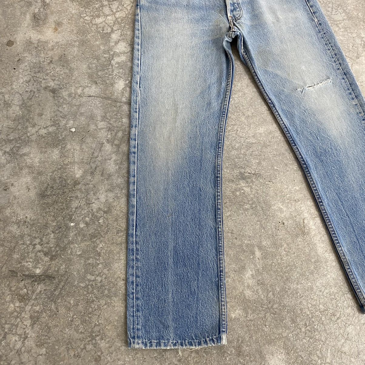 Levi's Vintage 80’s Levis 501 Faded Blue Ripped Denim Jeans Size US 31 - 5 Thumbnail
