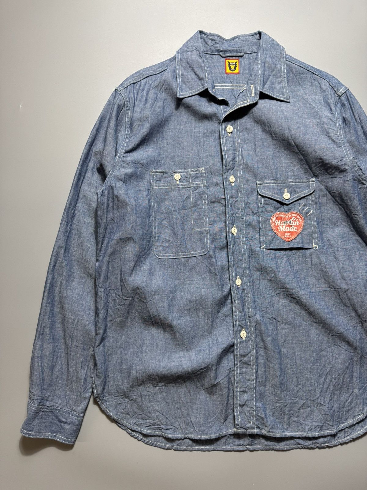 Human Made Human Made - Chambray Button Up L/s Size US M / EU 48-50 / 2 - 4 Thumbnail