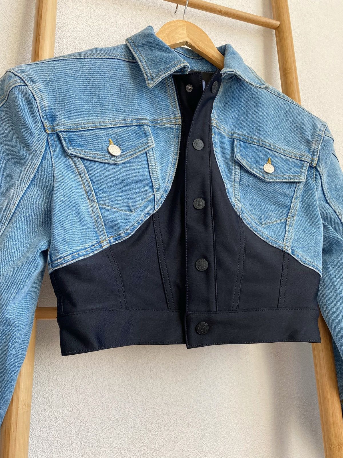 Mugler Mugler x H&M Women’s Denim Jacket Size S Size S / US 4 / IT 40 - 20 Thumbnail