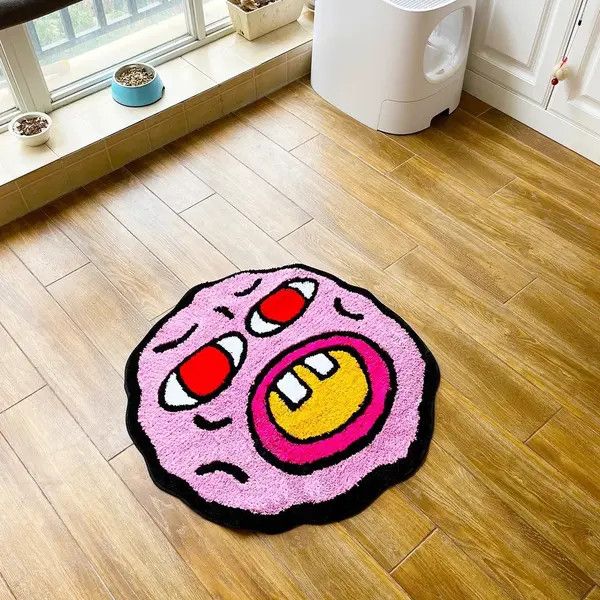 Other Cartoon Kawaii Cherry Bomb Handmade Tufted Carpet Size ONE SIZE - 3 Thumbnail