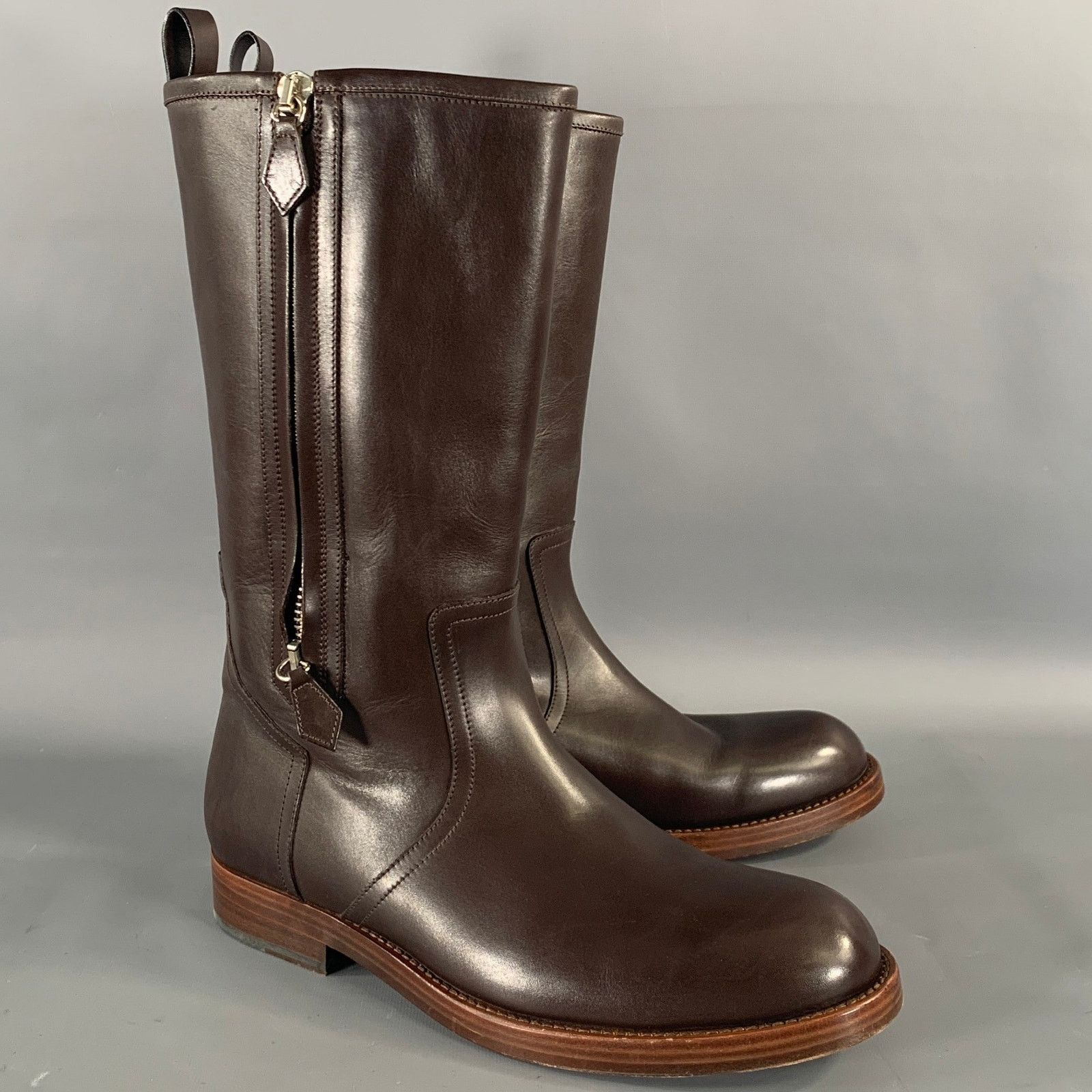 Ralph Lauren RALPH LAUREN Size 11 Brown Leather Pull On Boots Size US 11 / EU 44 - 1 Thumbnail