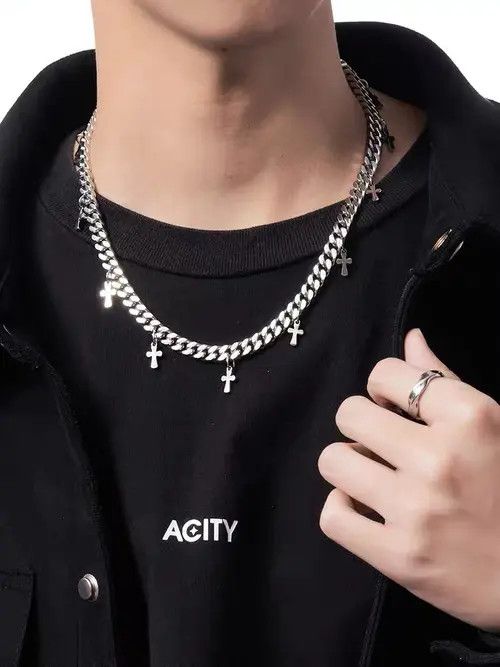 Designer × Vintage Retro cross necklace Acity Size ONE SIZE - 4 Thumbnail