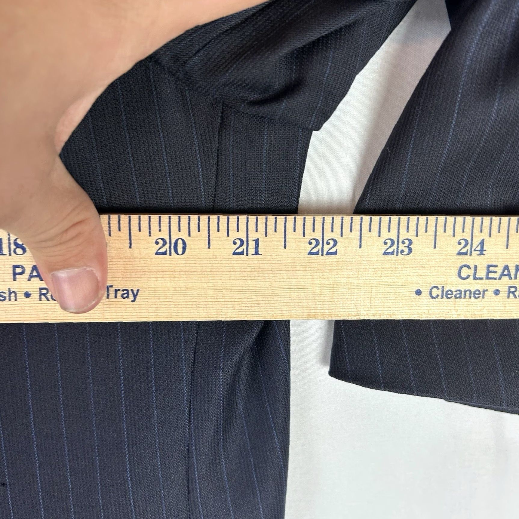 Canali VINTAGE Canali Sport Coat Men 40 Blue Blazer Pin Stripe Casual Suit Jacket Size 40R - 7 Thumbnail