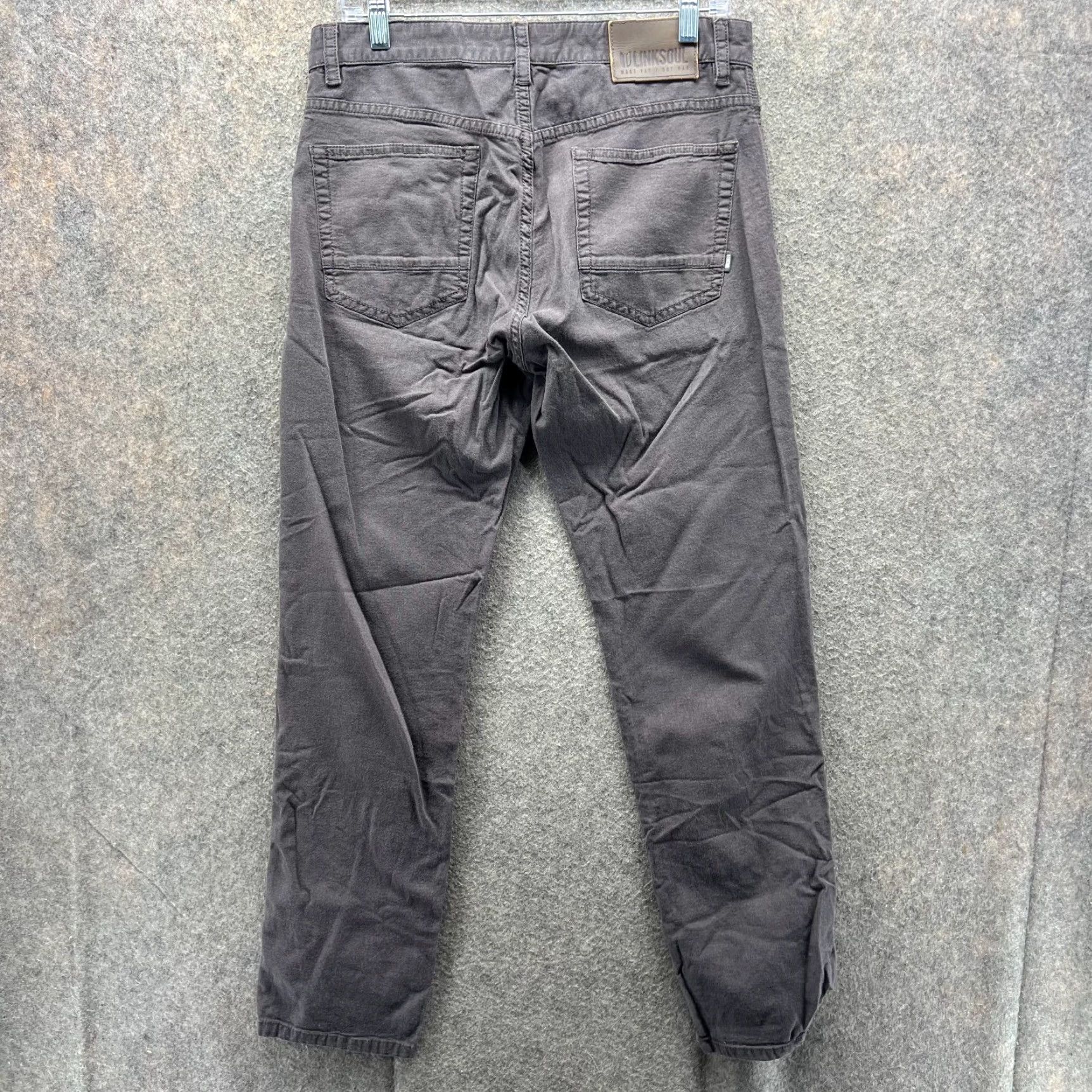 Denime Linksoul Jeans Mens 32 Grey Denim Straight Stretch Classic EUC Pants 5-Pocket Vintage Size US 32 / EU 48 - 2 Thumbnail