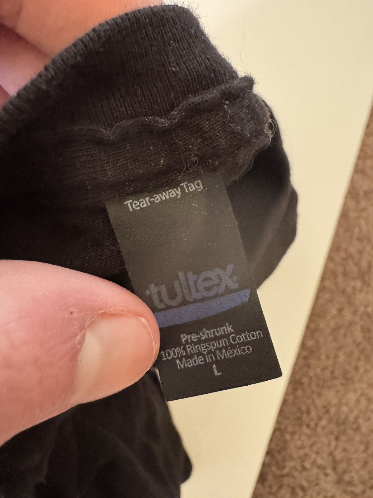 Tultex boris t shirt - black Size US L / EU 52-54 / 3 - 4 Thumbnail