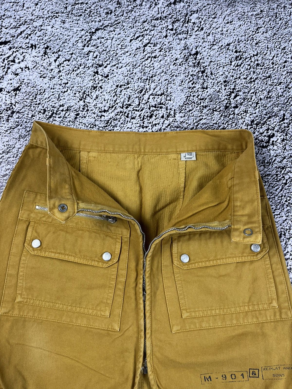 Replay Vintage Y2K faded Replay corduroy zip cargo mini skirt 00s Size 27" / US 4 / IT 40 - 9 Thumbnail