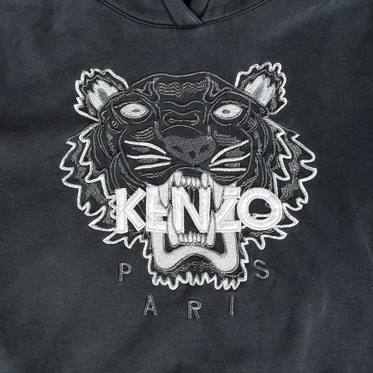 Kenzo Kenzo Tiger Embroidered Hoodie Black XL Authentic Size US XL / EU 56 / 4 - 4 Thumbnail