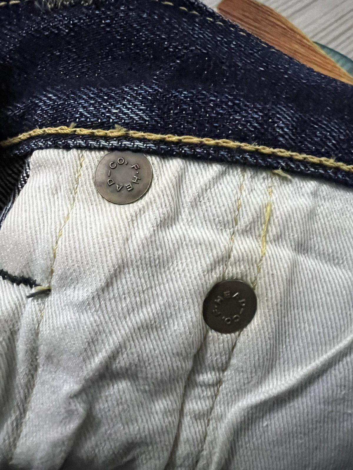 Japanese Brand × The Flat Head × Vintage VINTAGE THE FLAT HEAD DISTRESSED SELVEDGE JEANS Size US 29 - 21 Thumbnail