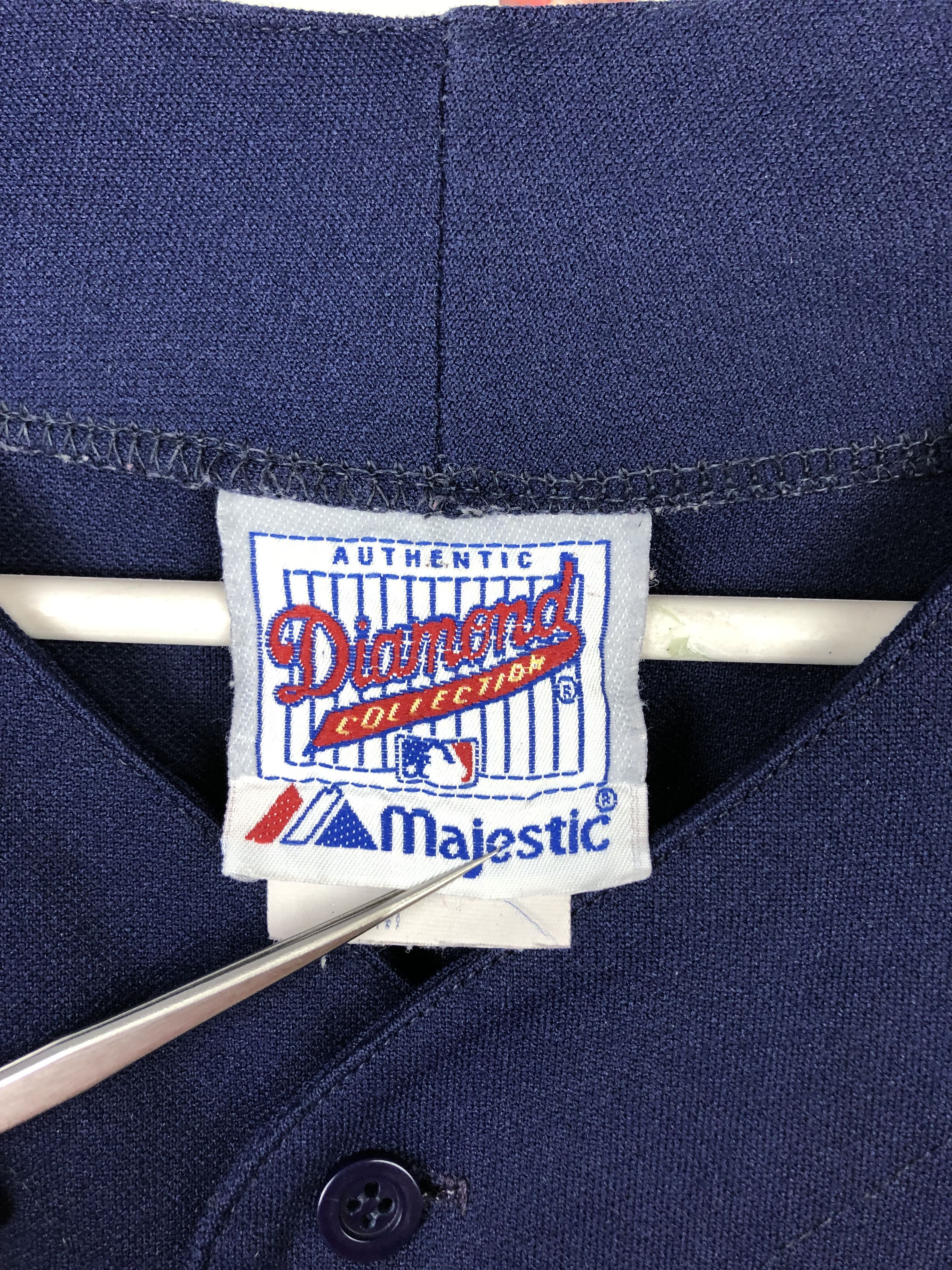 Majestic Vintage Majestic Atlanta Braves Blue Pinstripe Jersey Shirt Size US M / EU 48-50 / 2 - 7 Thumbnail
