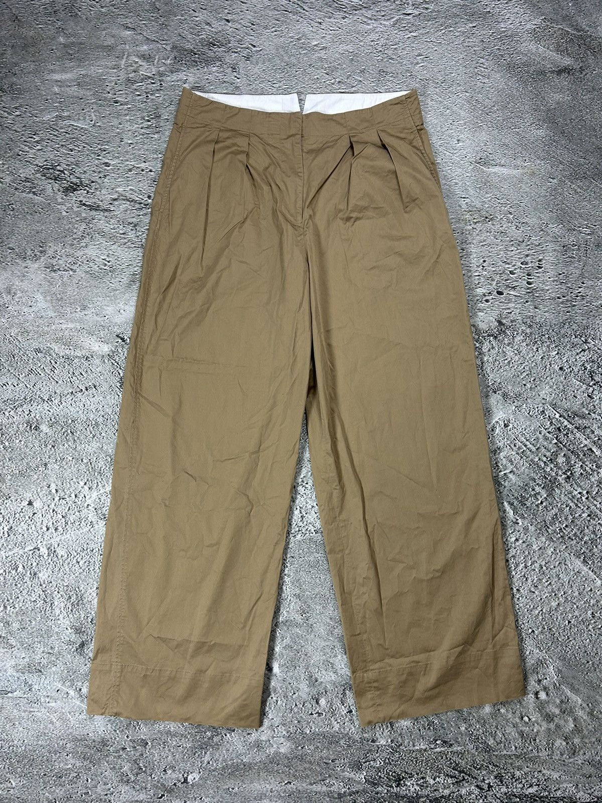 Arket Arket cotton wide leg trousers baggy brown Size 28" / US 6 / IT 42 - 1 Thumbnail