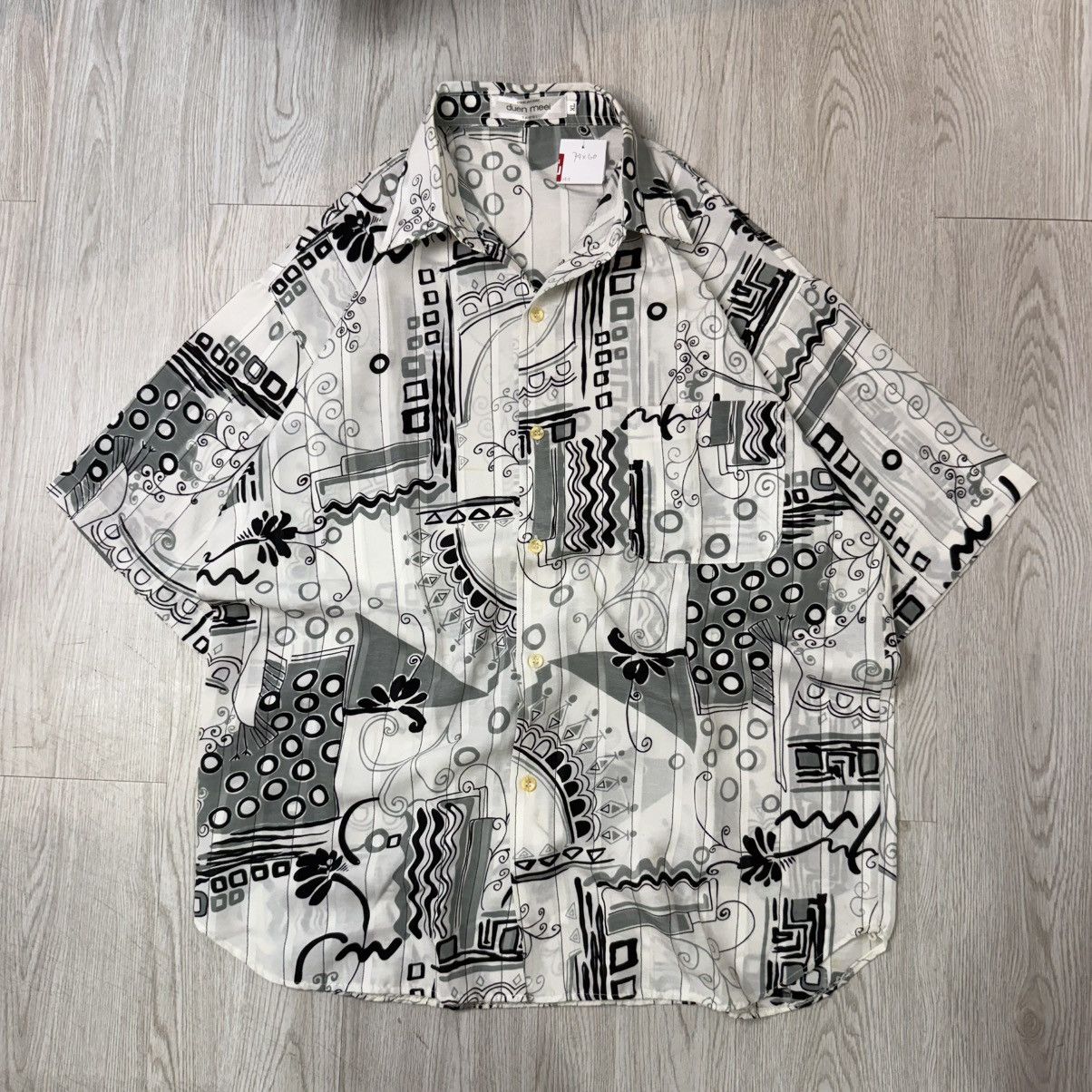 Vintage Vintage duen meei pattern shirt Size US XL / EU 56 / 4 - 1 Thumbnail