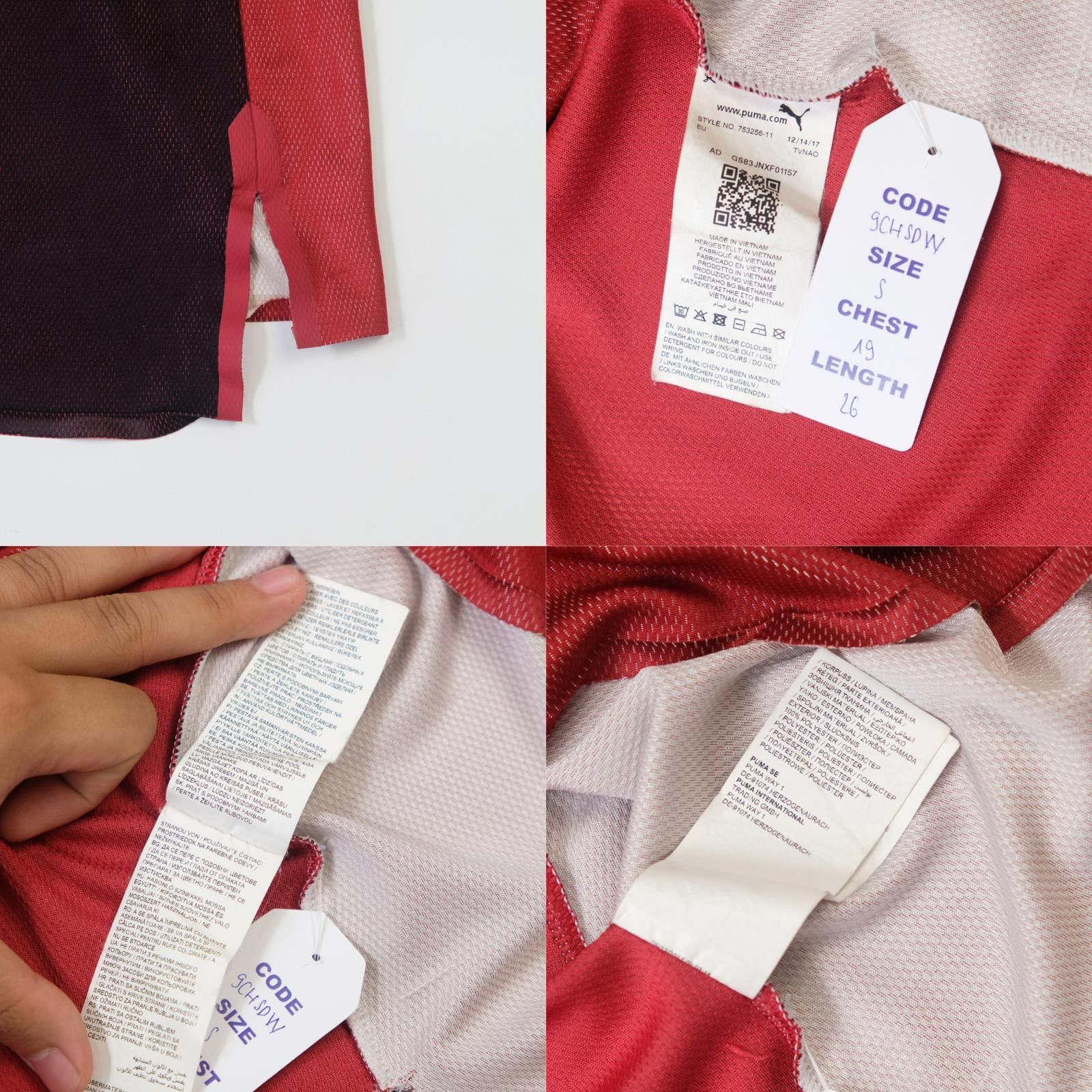 Puma 2017/18 Arsenal Training Shirt (S) Size US S / EU 44-46 / 1 - 5 Thumbnail
