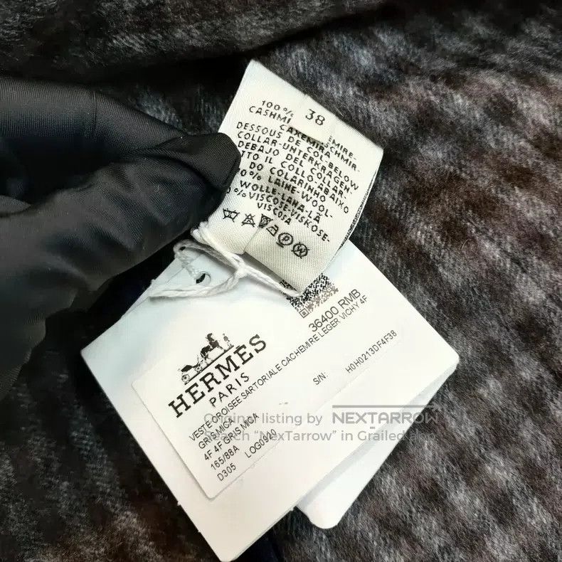 Hermes Hermes White Short Cashmere Fur Overcoat Size XS / US 0-2 / IT 36-38 - 4 Thumbnail