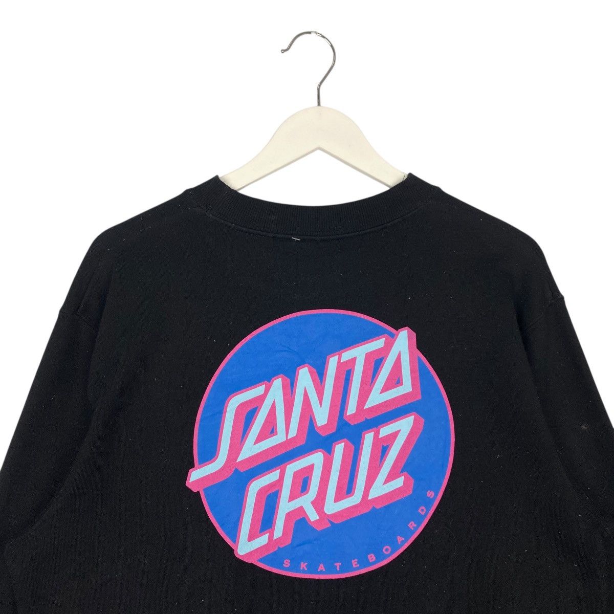 Vintage Vintage Santa Cruz Skateboard Hoodie Back Hit Black Size L Size US L / EU 52-54 / 3 - 4 Thumbnail