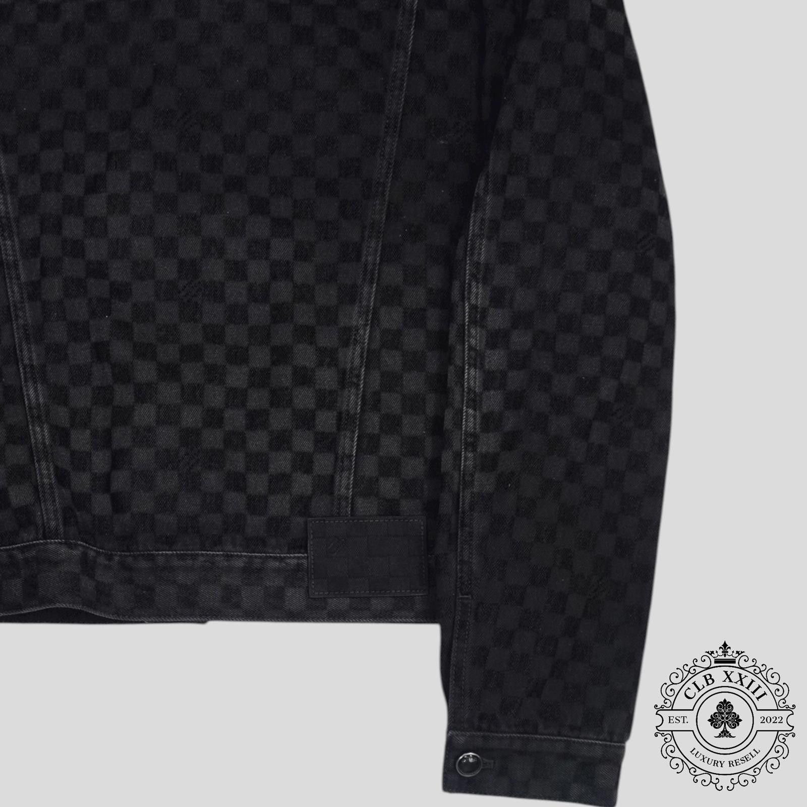 Louis Vuitton Louis Vuitton Damier Ultrablack Flocked Denim Trucker Jacket Size US L / EU 52-54 / 3 - 4 Thumbnail