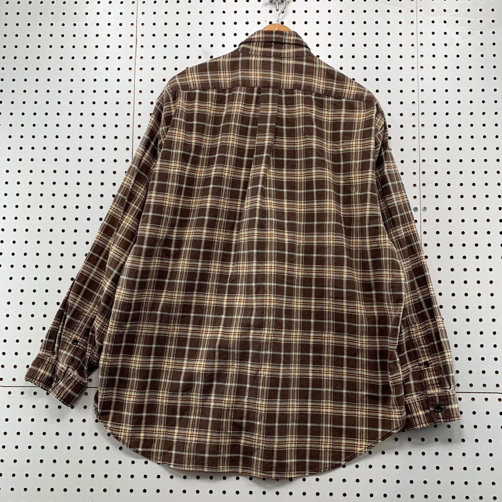 Ralph Lauren Ralph Lauren Button-Up Shirt Mens XL Plaid Brown Flannel Long Sleeve Casual Outdoor Size US XL / EU 56 / 4 - 2 Thumbnail