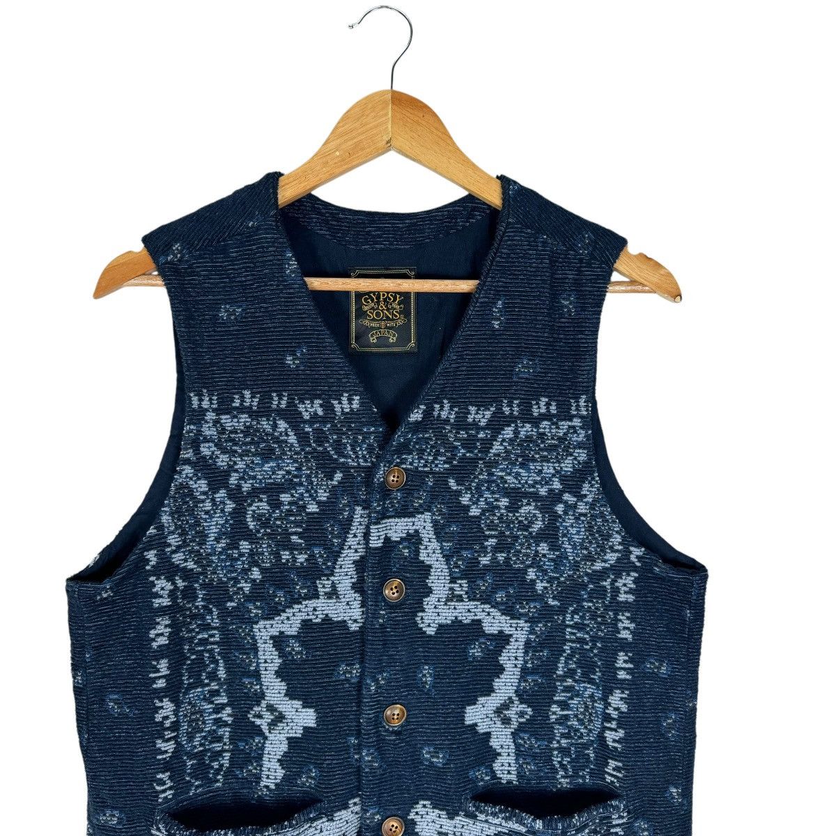Gypsy × Japanese Brand ☀️GYPSY & SONS JAPAN PAISLEY VEST Size US L / EU 52-54 / 3 - 2 Thumbnail