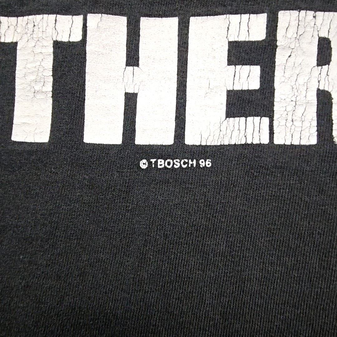 Jerzees Vintage Biker Trash Shirt Caution Motorcycle Black XL Tee Size US XL / EU 56 / 4 - 4 Thumbnail