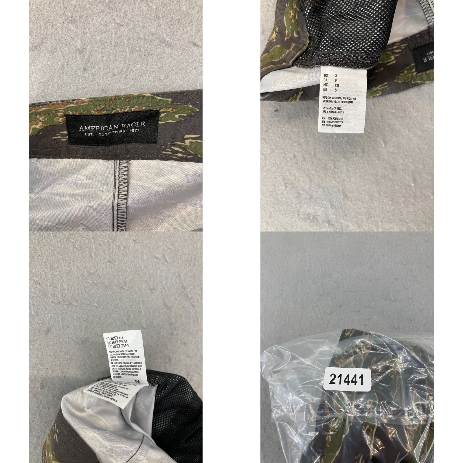 American Eagle Outfitters American Eagle Outfitters Bermuda Shorts Mens Small Green Camo Lightweight Swim Bottoms Size US 29 - 8 Thumbnail