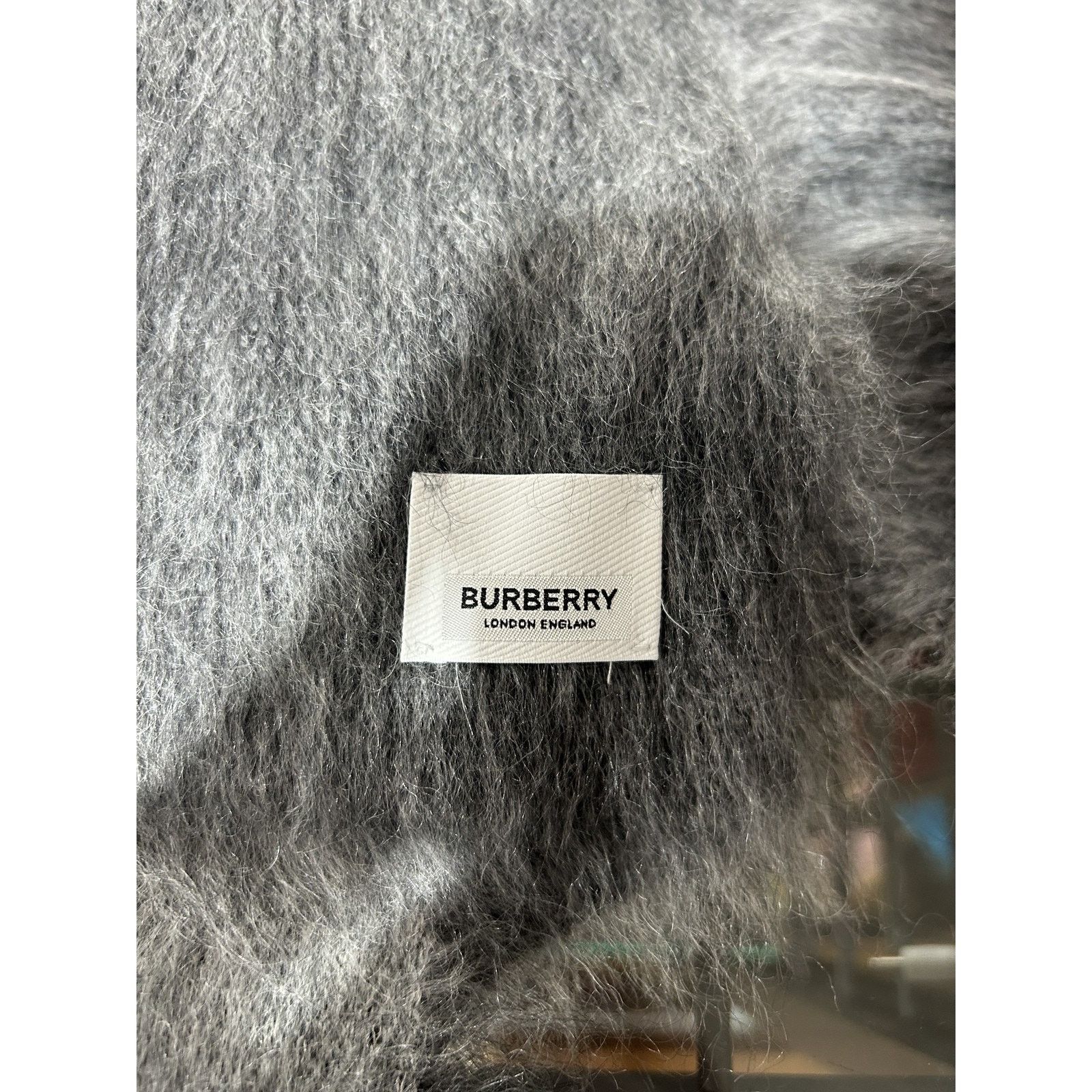 Burberry BURBERRY MOHAIR SCARF PREOWNED Size ONE SIZE - 2 Thumbnail