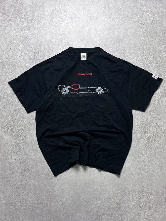Vintage Vintage F-1 Snap-on Boxy T-shirt Y2K L Size US L / EU 52-54 / 3 - 1 Thumbnail