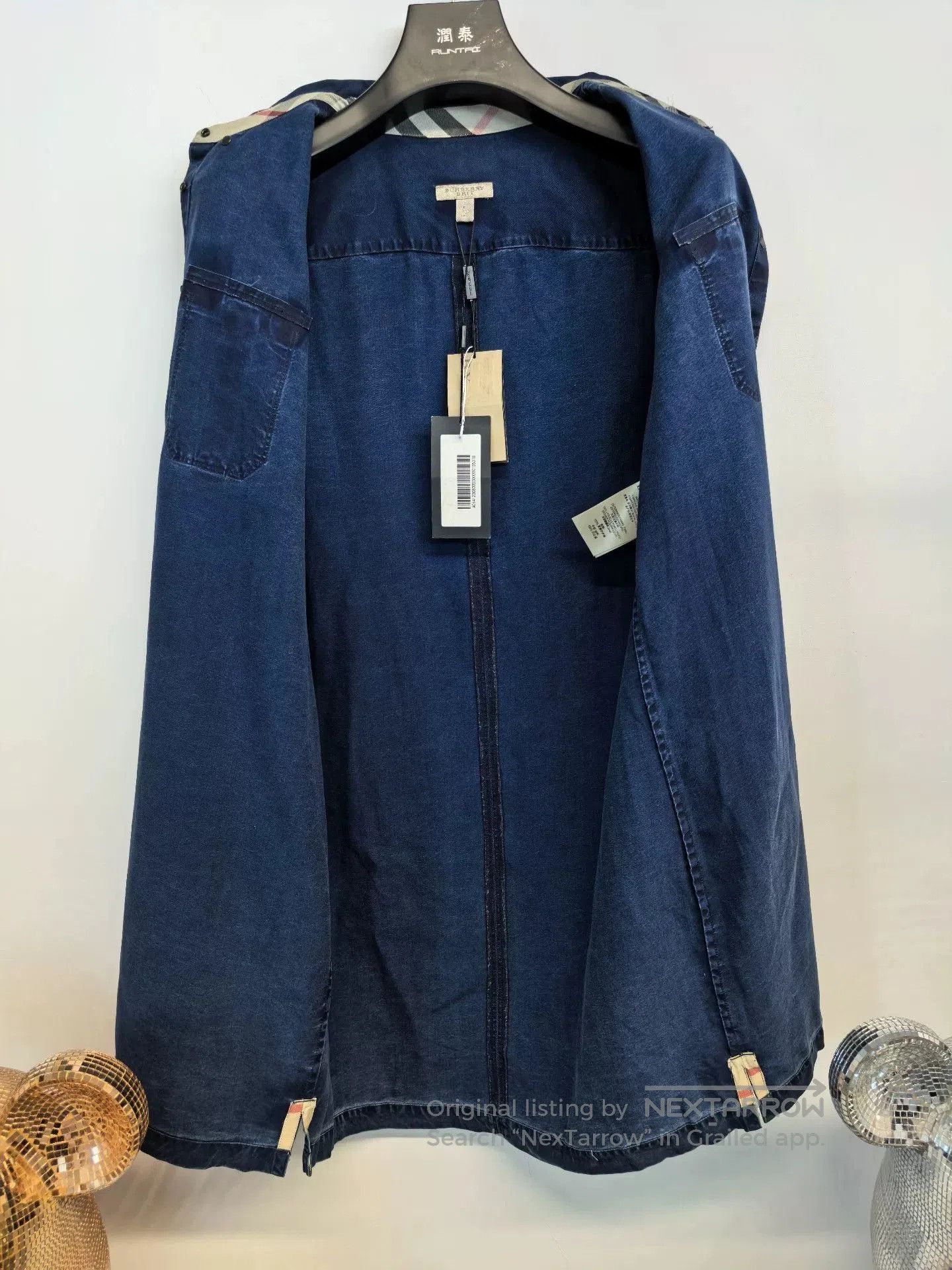 Burberry Burberry Women's Dark Blue Denim Shirt. Size M / US 6-8 / IT 42-44 - 3 Thumbnail