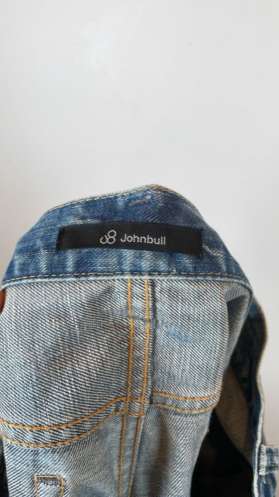 Japanese Brand 1990s Johnbull Distressed Painter Wash Denim –m Size US 31 - 4 Thumbnail