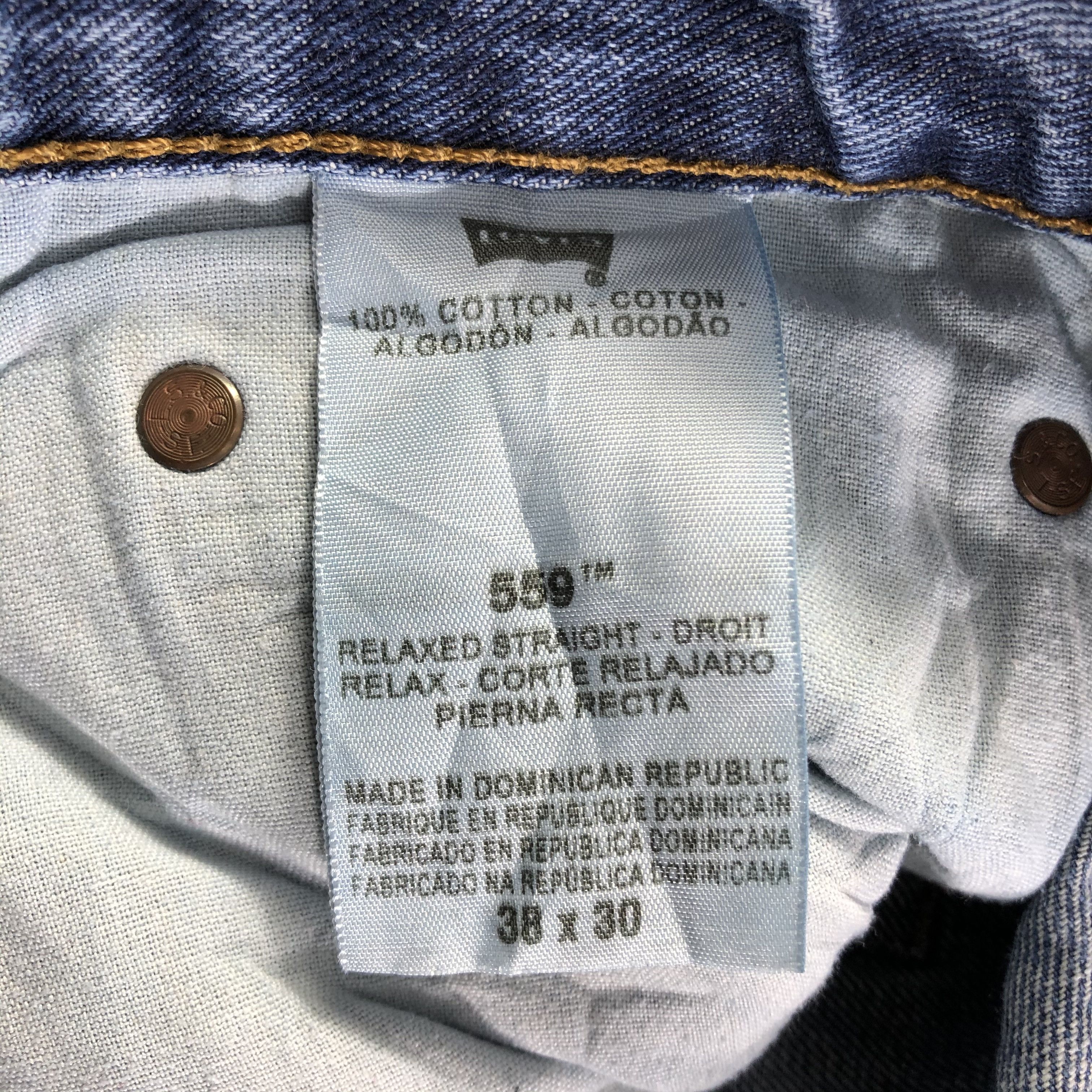 Levi's Vintage Blue Wash Levis 559 Jeans-J3206 Size US 38 / EU 54 - 11 Thumbnail