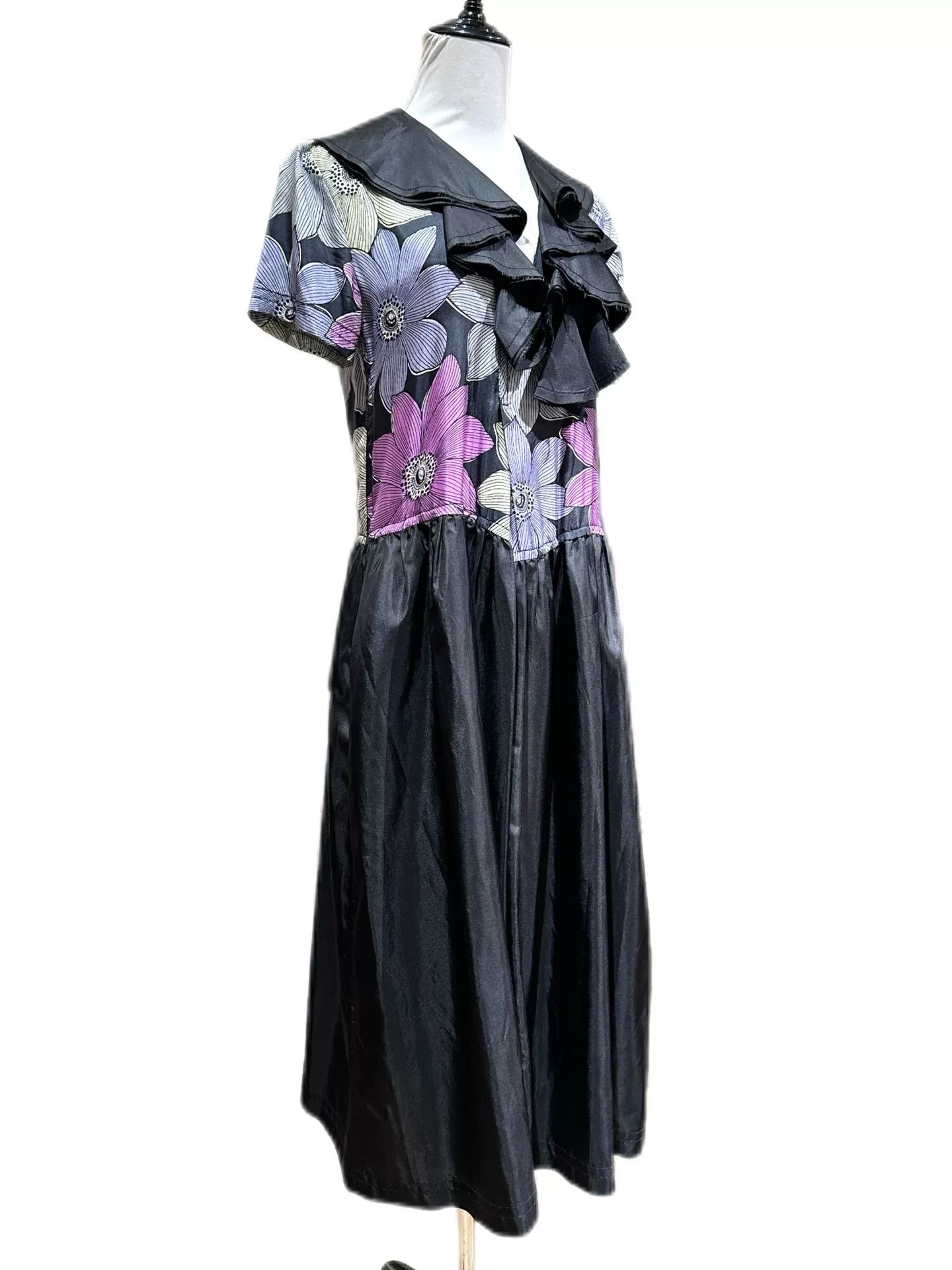 Comme des Garcons Comme Des Garçons Floral Ruffled Collar Dress Size M / US 6-8 / IT 42-44 - 1 Thumbnail