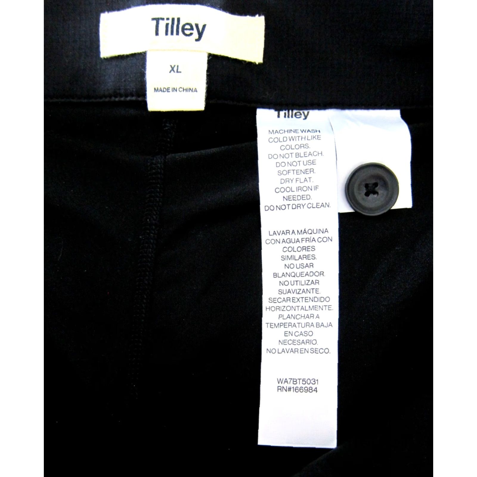 Tilley NWT Tilley Black Shorts Lined Zip Pocket Cargo Hike Travel Trek Skort Skirt XL Size 40" / US 18 - 5 Thumbnail