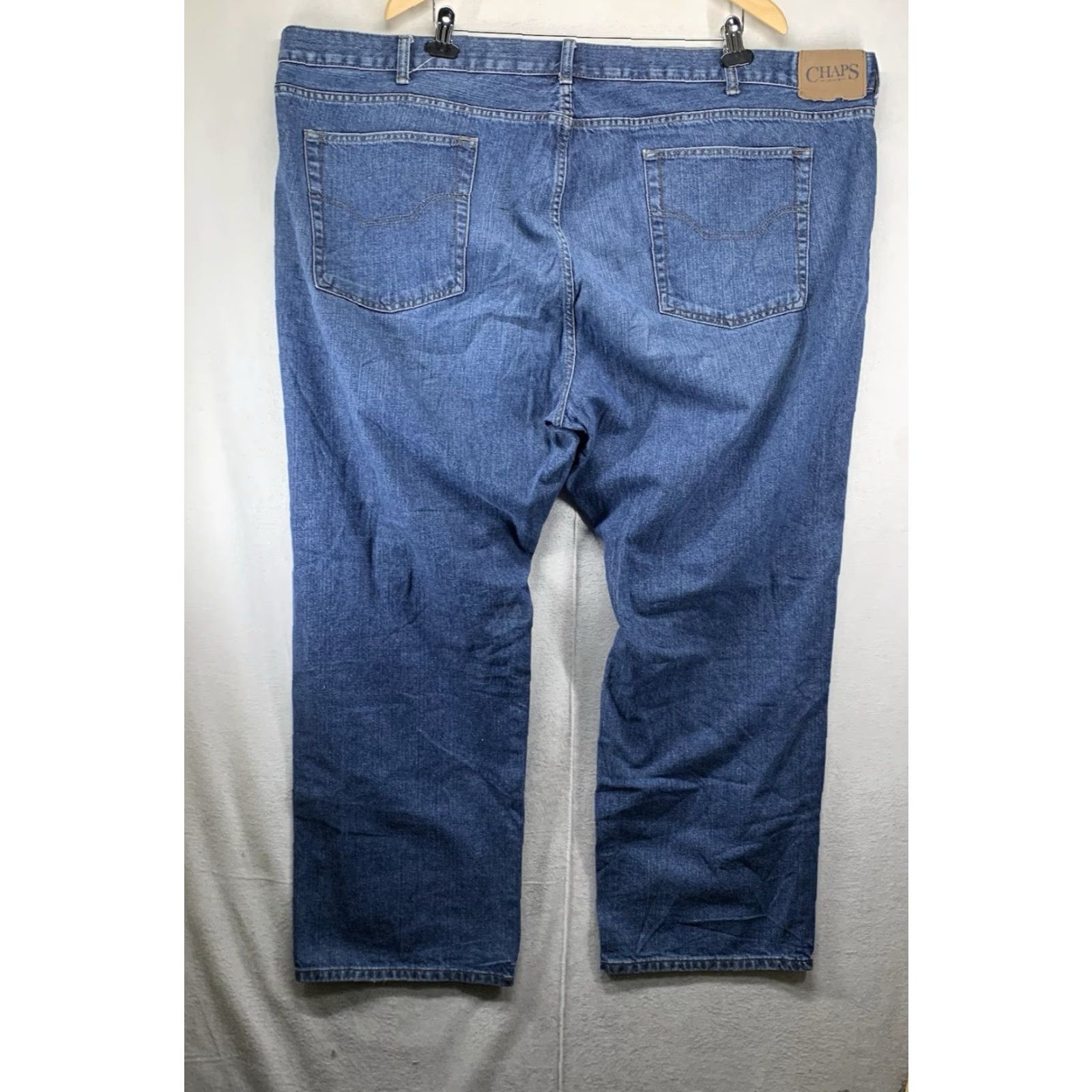 Chaps Chaps Blue Denim Straight Fit Jeans Big & Tall Men's Size 52X32 Casual Work Cowboy Size US 36 / EU 52 - 2 Thumbnail