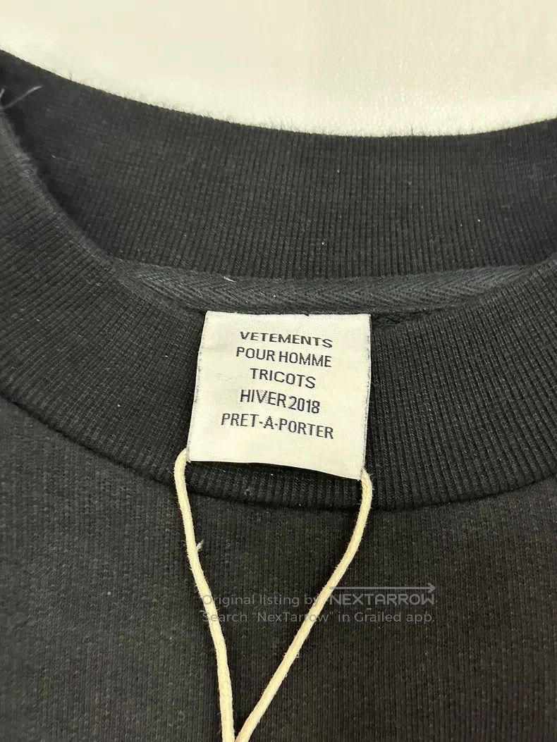 Vetements Vetements Chest Patchwork Embroidered Logo Crewneck Sweats Size US XS / EU 42 / 0 - 2 Thumbnail