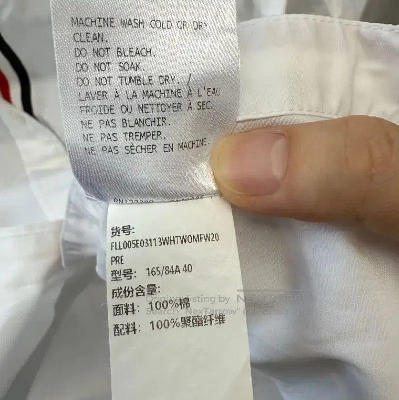 Thom Browne Thom Browne White Cotton Women's Shirt . Size L / US 10 / IT 46 - 4 Thumbnail