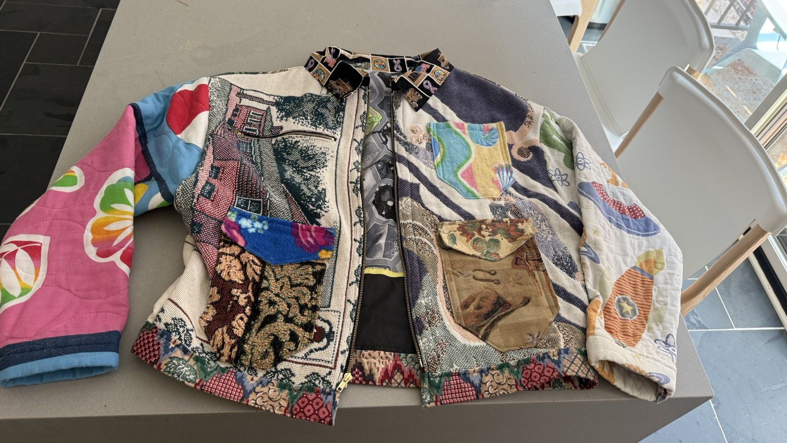 Other Streetwear bomber quilted collage jacket Size US L / EU 52-54 / 3 - 1 Thumbnail