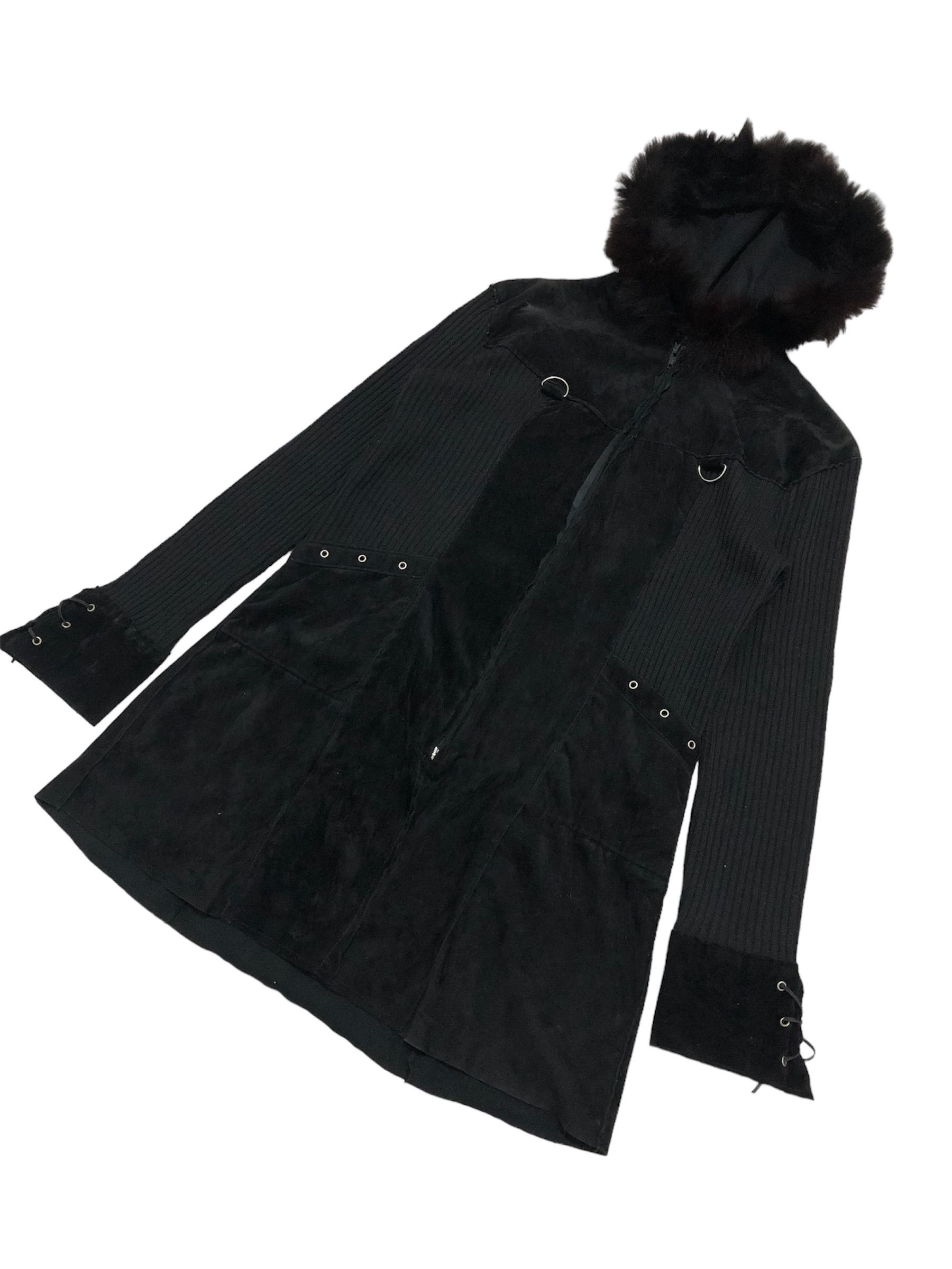 Le Grande Bleu (L.G.B.) Lans Fur Velvet gothic Jacket look like LGB ifsixwasnine Size US S / EU 44-46 / 1 - 2 Thumbnail