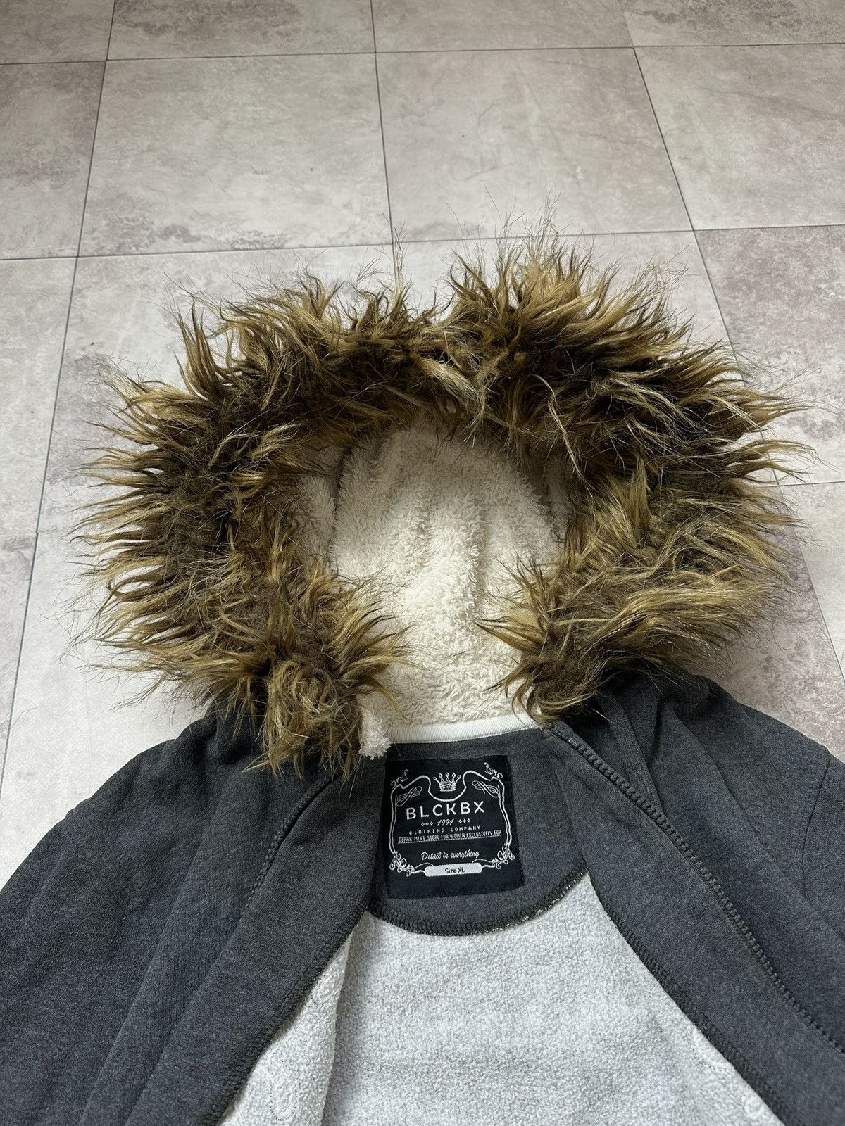 Hysteric Glamour × If Six Was Nine × Le Grande Bleu (L.G.B.) Vintage LGB If Six Was Nine Style Faux Fur Zip Hoodie Jacket Size US XL / EU 56 / 4 - 8 Thumbnail