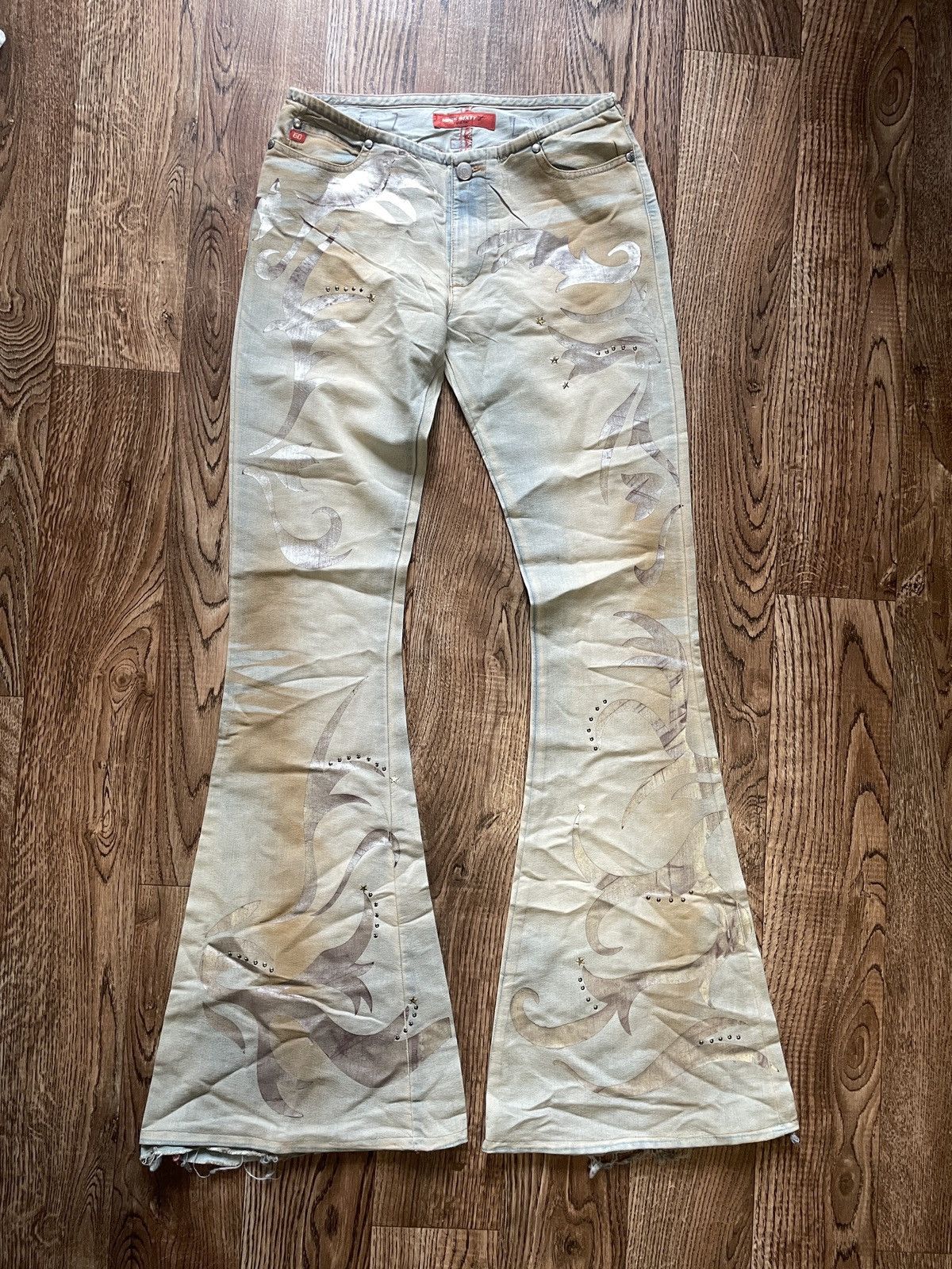 Miss Sixty Rare Miss Sixty Flare Pants Hippie Low Waist Size 27" / US 4 / IT 40 - 1 Thumbnail