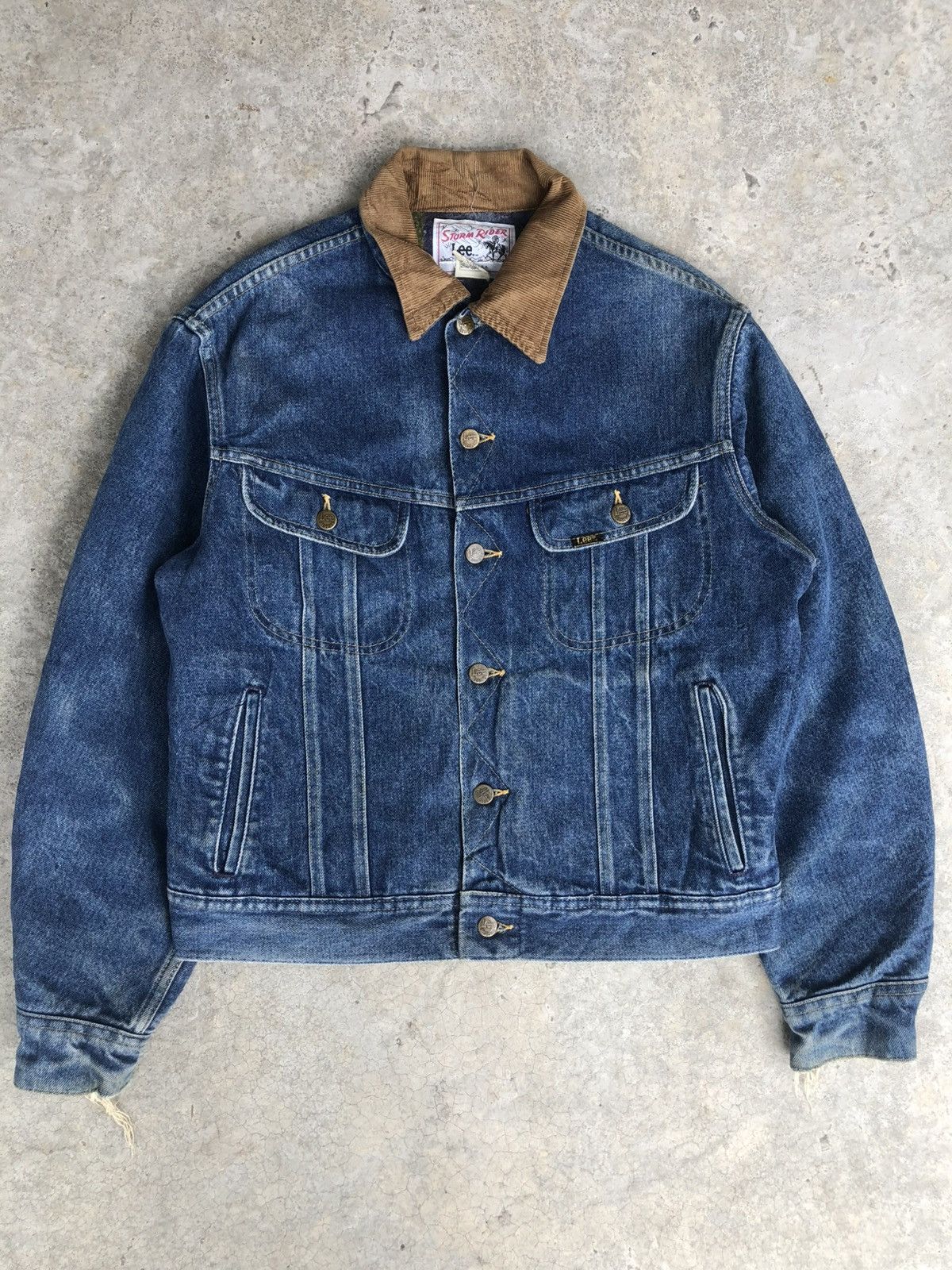 Lee Vintage 70’s Lee Storm Rider Blanked Lined Denim Jacket Size US L / EU 52-54 / 3 - 2 Thumbnail