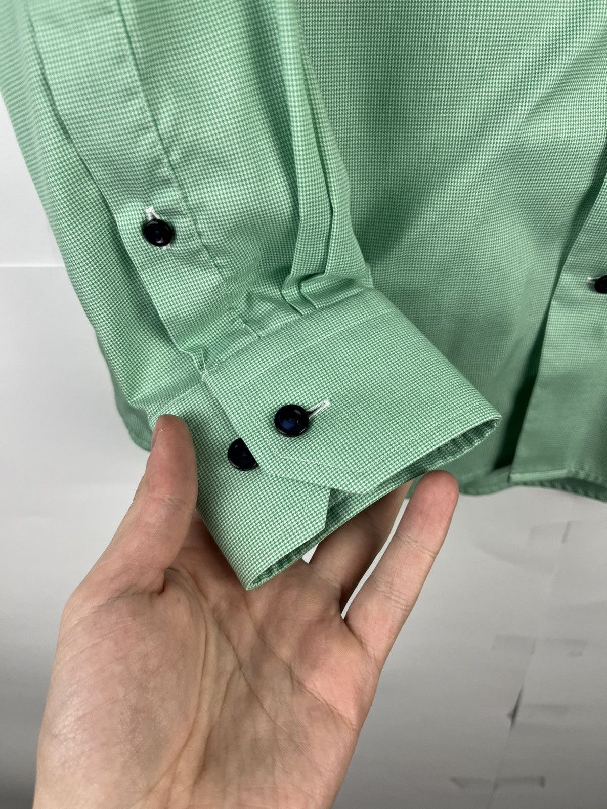 Eton Eton Luxury Solid Cotton Long Sleeve Shirt Button Up Size US L / EU 52-54 / 3 - 5 Thumbnail